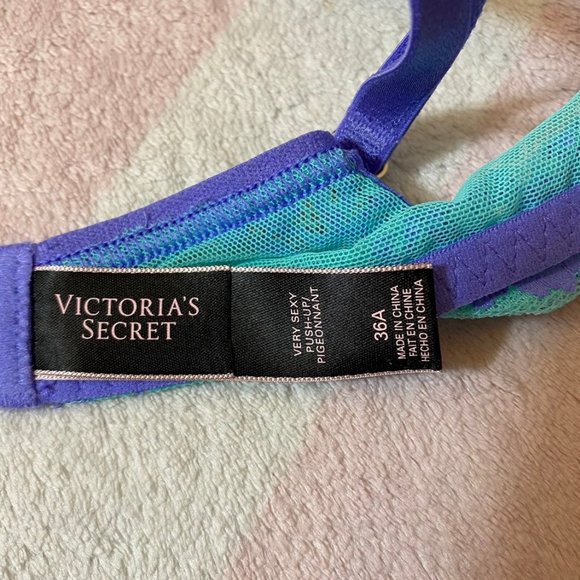 VS Seafoam Very Sexy Eyelash Lace Push Up Bra - Picture 8 of 8